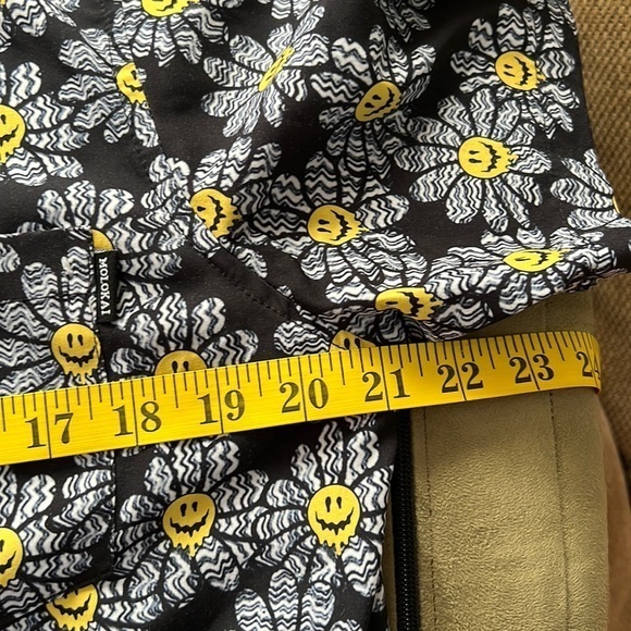 Molokai Mens daisy flower happy‎ face shirt sleeve shirt polyester size M - Picture 3 of 6